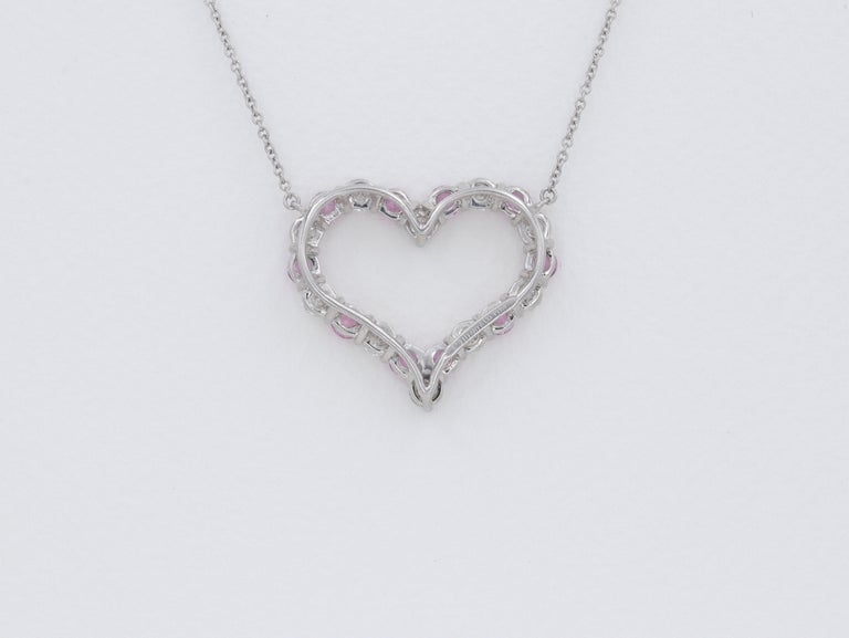 Tiffany & Co. 'Tiffany Swing' Pink sapphire and Diamond Necklace – CIRCA