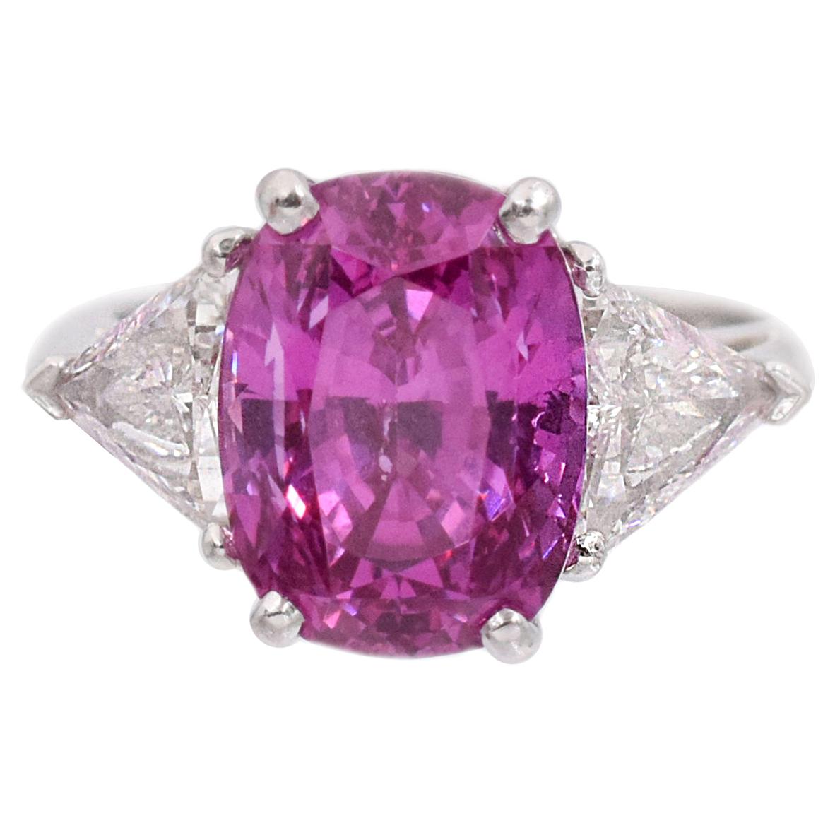 Tiffany & Co. Pink Sapphire and Diamond Ring