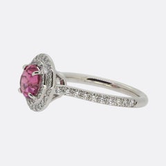 Tiffany & Co. Pink Tourmaline and Diamond Soleste Ring