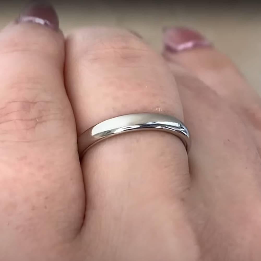 Tiffany & Co. Einfacher Ehering, Platin im Zustand „Hervorragend“ im Angebot in New York, NY