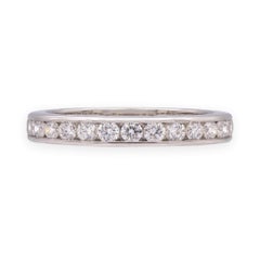 Tiffany & Co. Plat Full Circle 3mm Channel-Set Diamond Eternity Band Ring 6.75