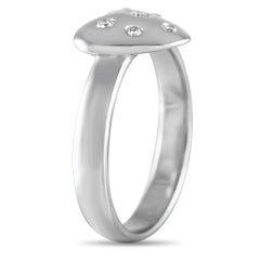 Tiffany & Co. Platinum 0.10ct Diamond Heart Ring