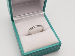 Tiffany & Co. Platinum 0.17 CT Diamond Wedding Band