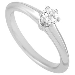 Tiffany & Co. Platinum 0.20 Carat Diamond Engagement Ring