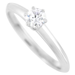 Tiffany & Co. Platinum 0.25 Carat Diamond F-VS2 Engagement Ring