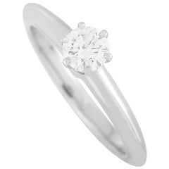 Tiffany & Co. Platinum 0.29 Carat Diamond Engagement Ring