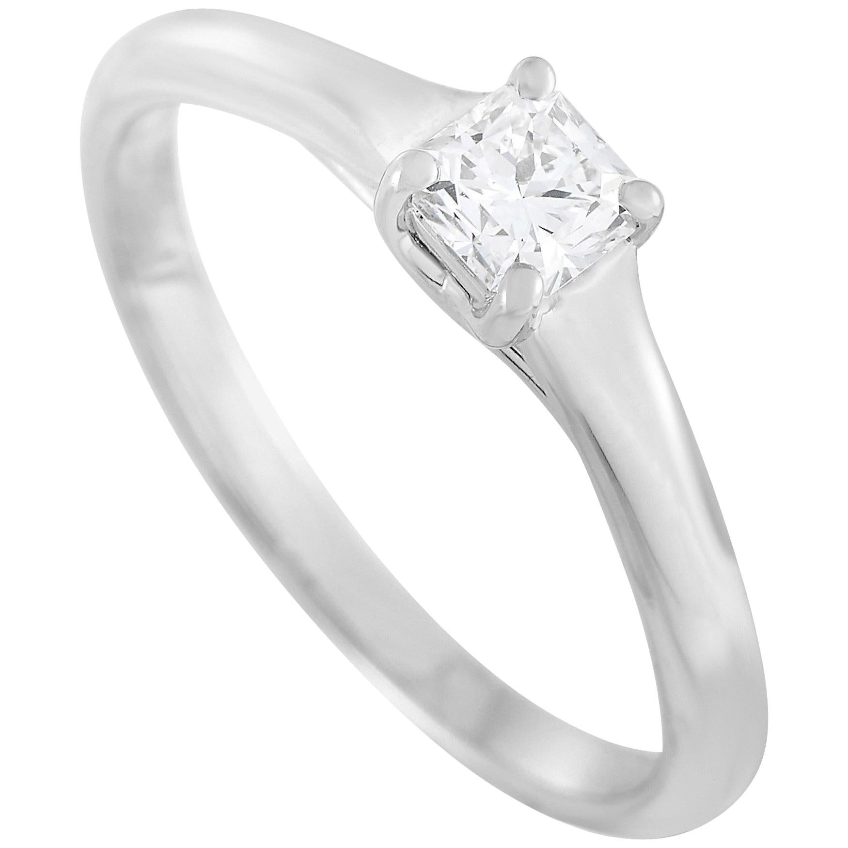 Tiffany and Co Lucida Platinum 3.02 Carat Diamond Engagement Ring at