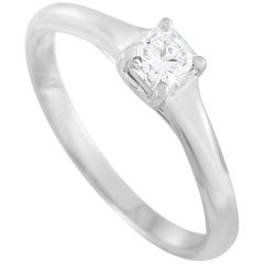 Tiffany & Co. Platinum 0.29 Carat Lucida Diamond Engagement Ring