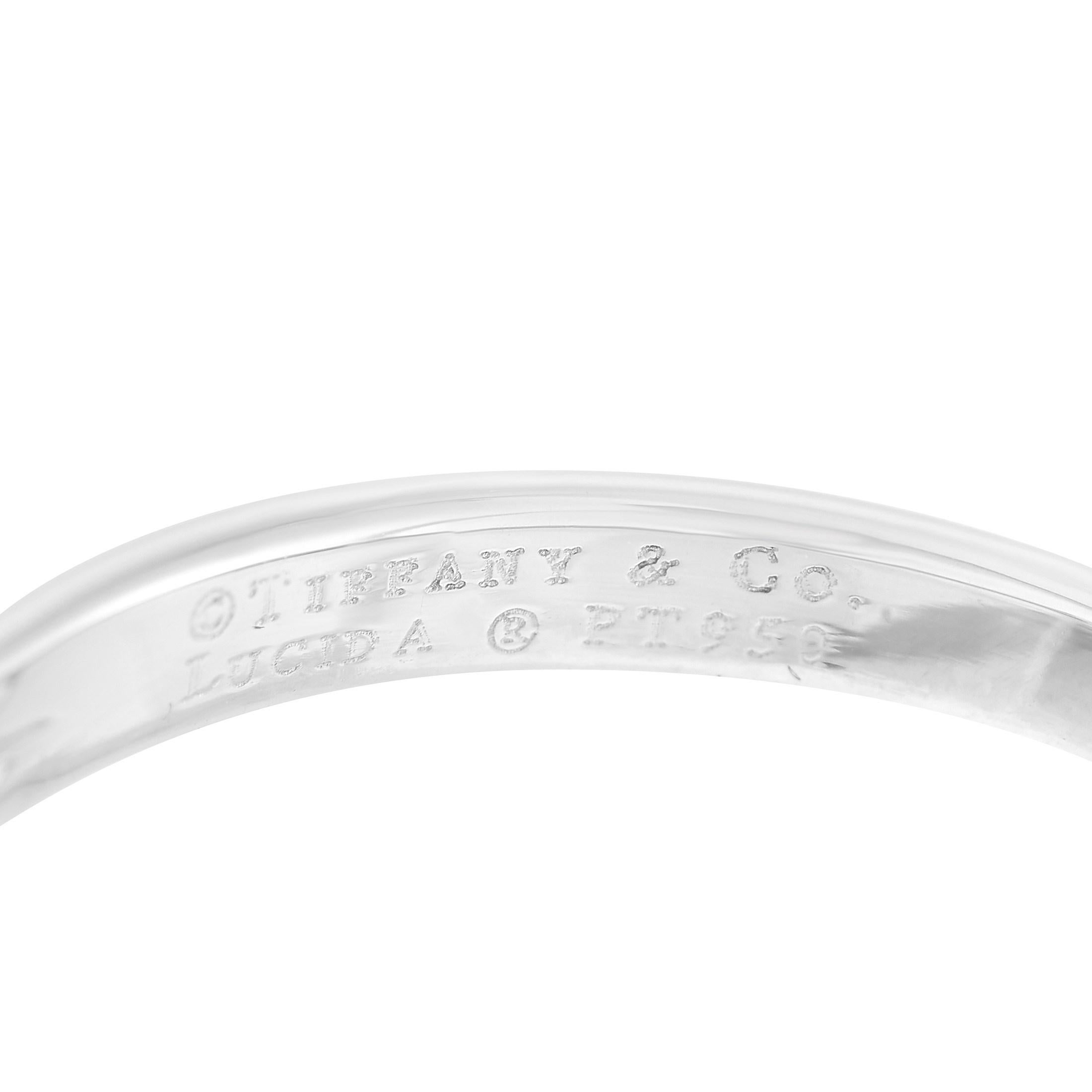Women's Tiffany & Co. Platinum 0.29 Carat Lucida Diamond Engagement Ring