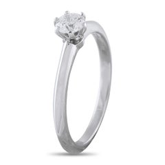 Tiffany & Co. Platinum 0.29ct Diamond Solitaire Engagement Ring TI19-031326