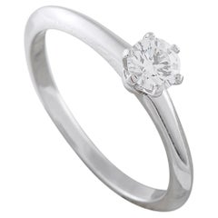 Tiffany & Co. Platinum 0.29ct Diamond Solitaire Engagement Ring TI19-031326