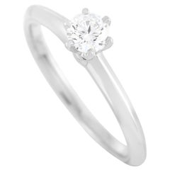 Tiffany & Co. Platinum 0.30 Carat Diamond H-VS2 Engagement Ring