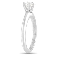 Tiffany & Co. Platinum 0.31 Carat Diamond Solitaire Ring