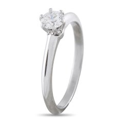 Tiffany & Co. Platinum 0.31ct Diamond Solitaire Ring TI10-031326