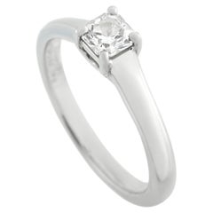 Tiffany & Co. Platinum 0.31ct Lucida Diamond Solitaire Ring TI28-050526