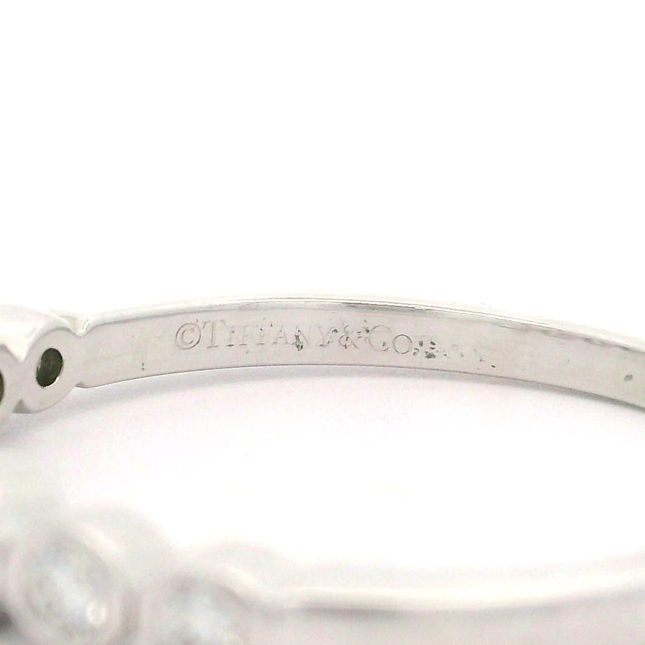 Tiffany & Co. Platinum 0.31ctw Graduated Bezel Diamond Jazz Band Ring 2
