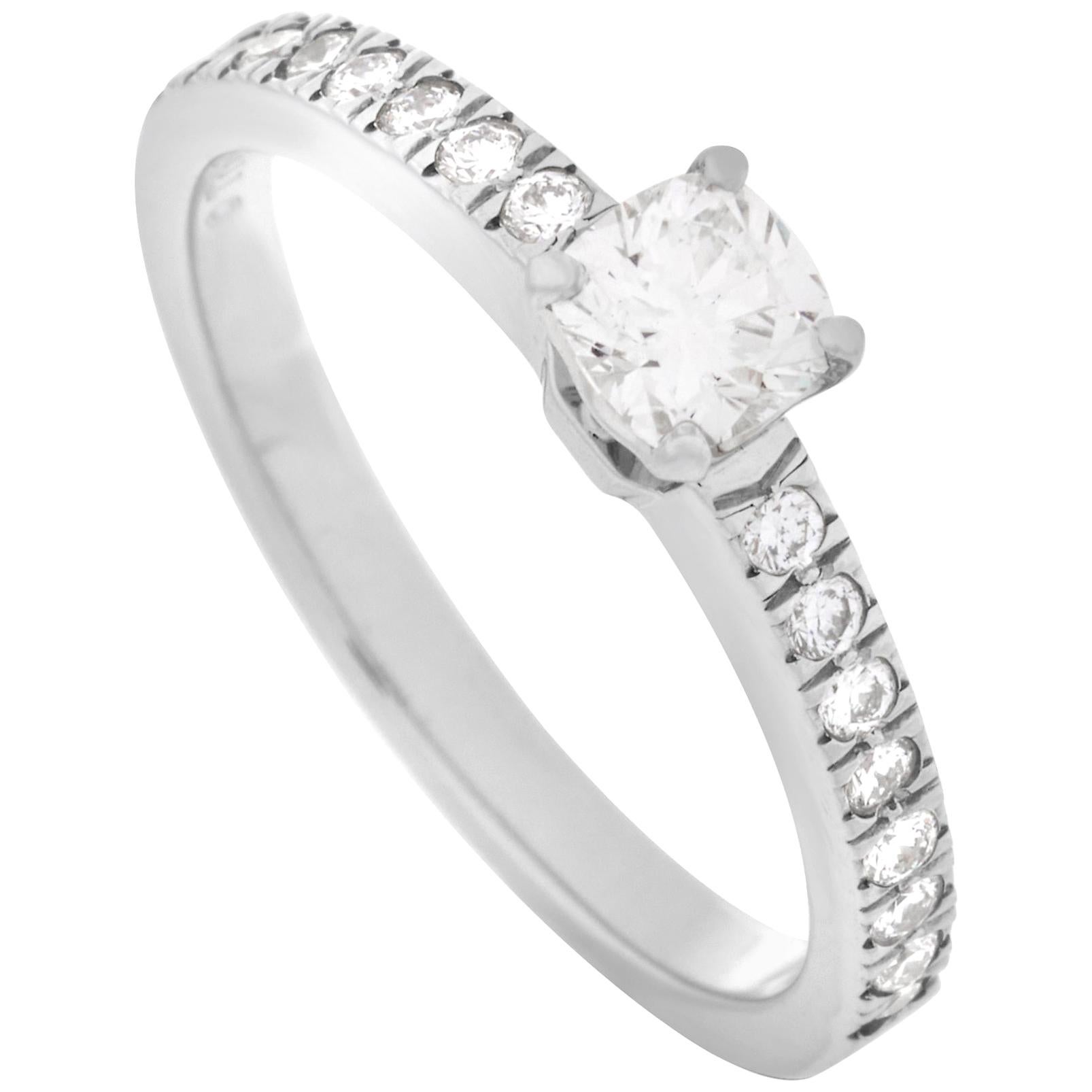 Tiffany & Co. Platinum 0.32 Carat Diamond Ring