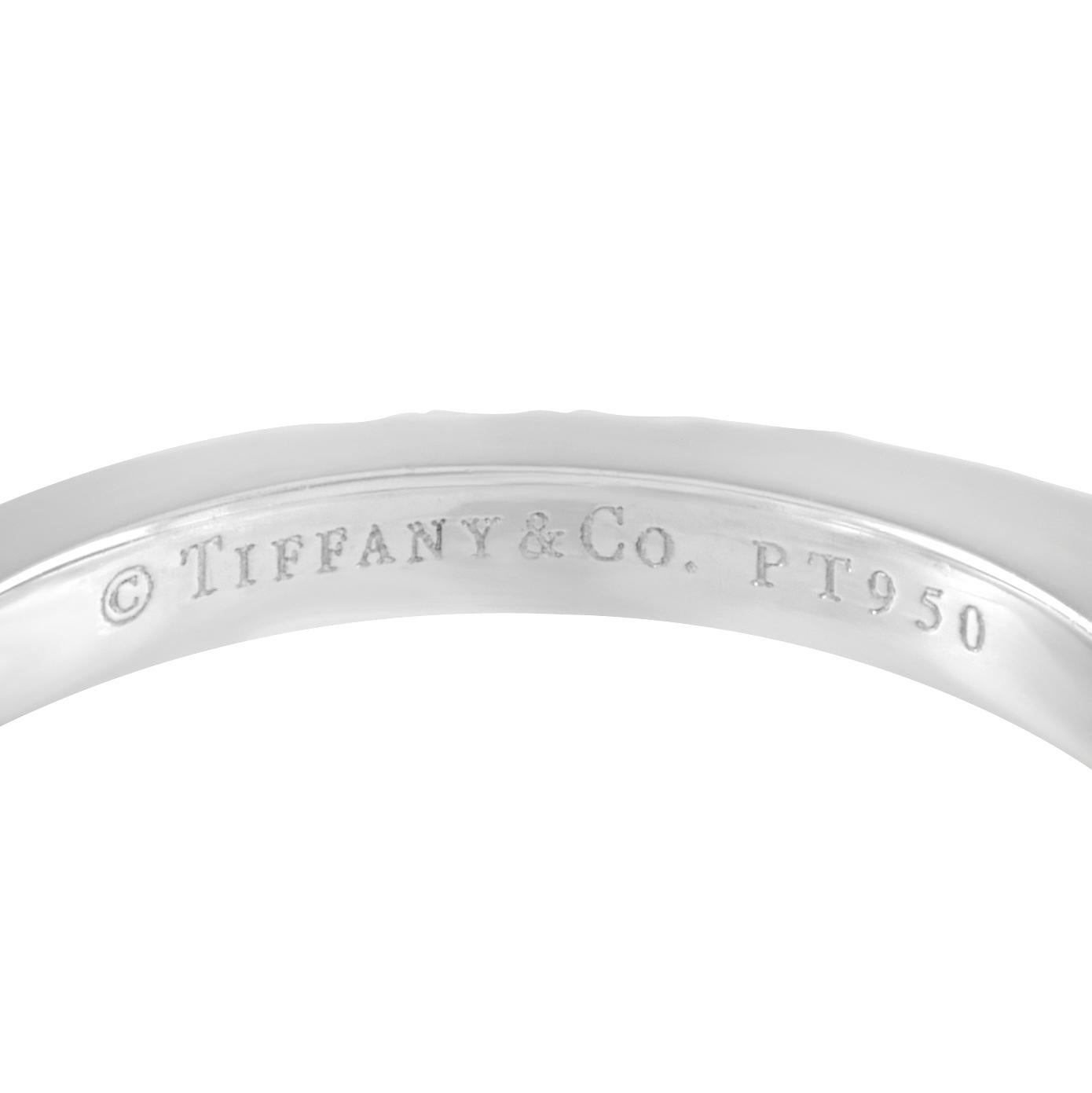 Tiffany & Co. Platinum 0.32 Carat Diamond Ring In Excellent Condition In Southampton, PA