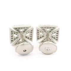 Tiffany & Co. Platinum 0.37ctw Diamond Maltese Cross Stud Butterfly Earrings