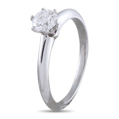 Tiffany & Co. Platinum 0.38ct Diamond Solitaire Ring TI02-040926