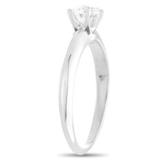 Tiffany & Co. Platinum 0.41 Carat Diamond E-VVS1 Ring "The Tiffany & Co."