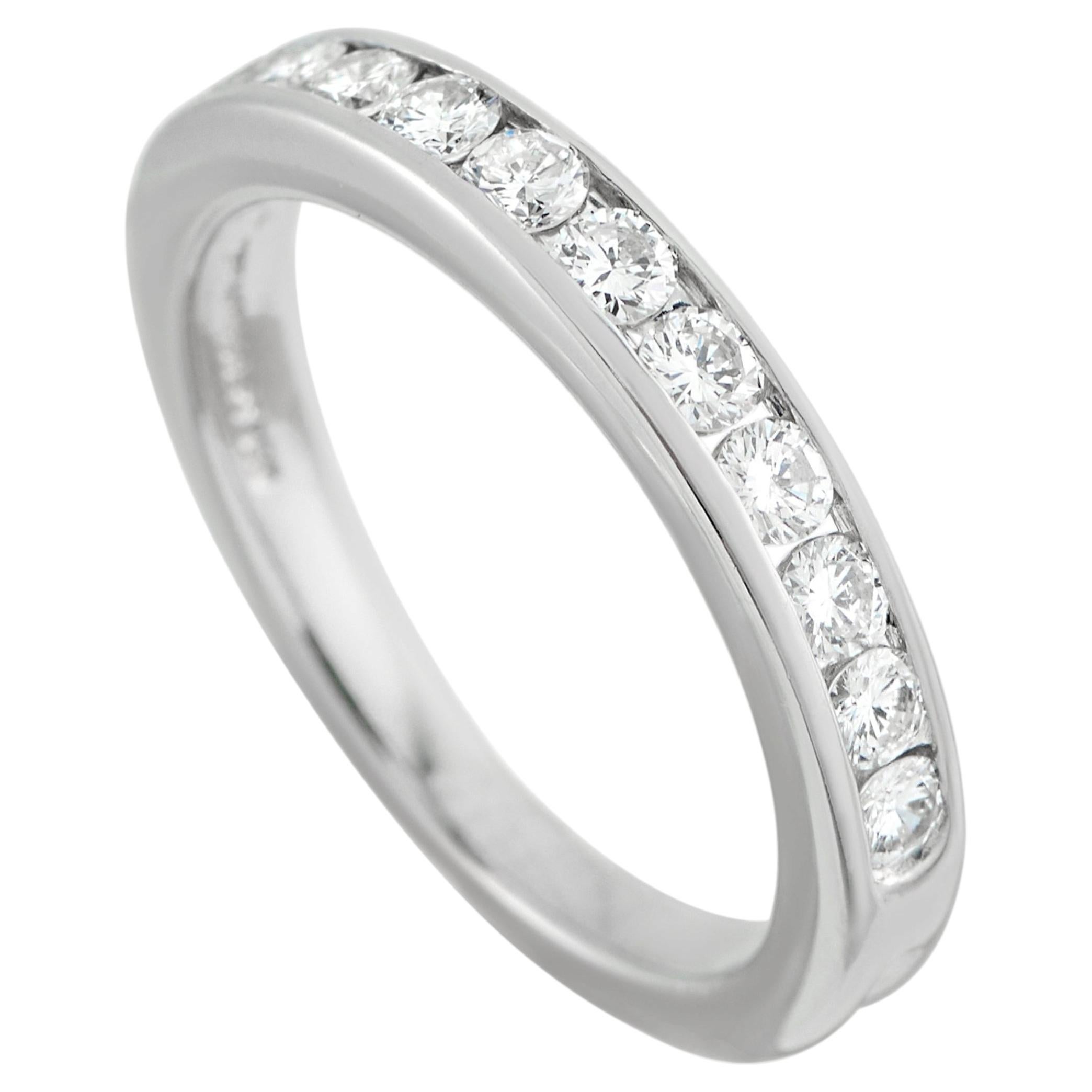 Tiffany & Co. Anillo de platino con diamante de 0,44 ct TI31-051426 en venta