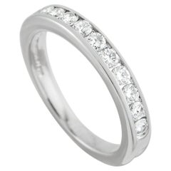 Tiffany & Co. Platinum 0.44ct Diamond Band Ring TI31-051426