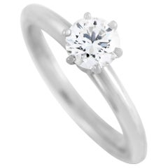 Tiffany & Co. Platinum 0.47 Carat Diamond Engagement Ring