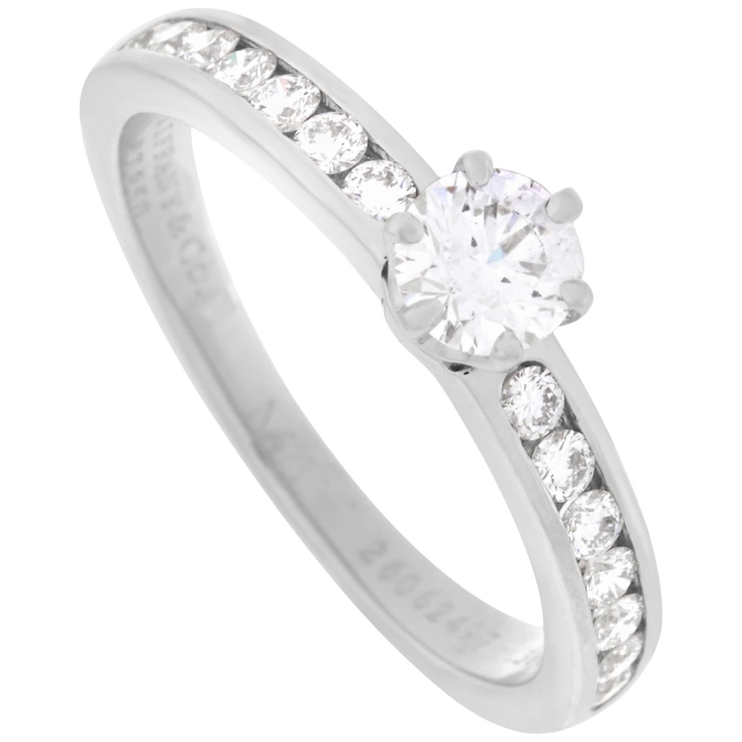 Tiffany & Co. Platinum 0.50 Carat Diamond Ring