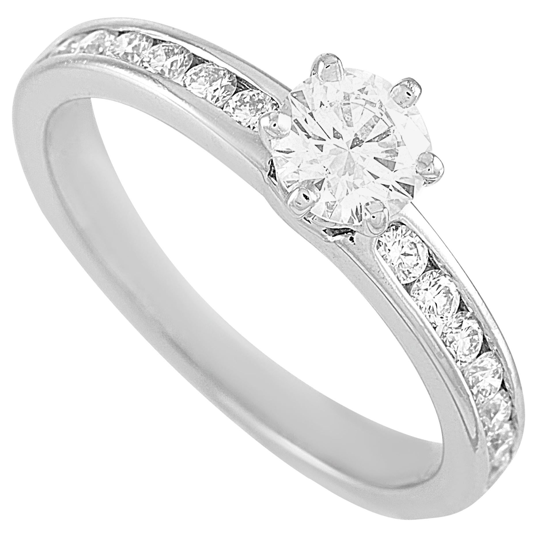 Tiffany & Co. Platinum 0.54 Carat Diamond Engagement Ring