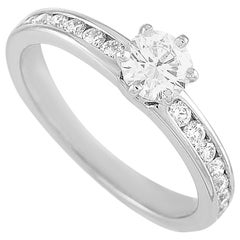 Tiffany & Co. Platinum 0.54 Carat Diamond Engagement Ring