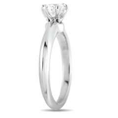 Tiffany & Co. Platinum 0.56ct Diamond Solitaire Ring TI03-040926