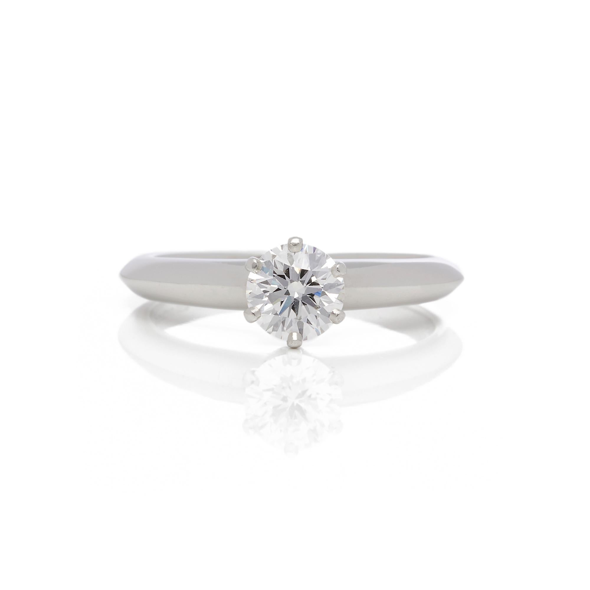 tiffany solitaire diamond ring