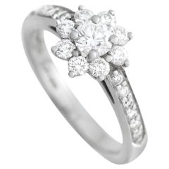 Tiffany & Co. Platinum 0.60 Ct Diamond Flower Ring