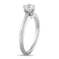 Tiffany & Co. Platinum 0.61ct Diamond Engagement Ring TI02-112025