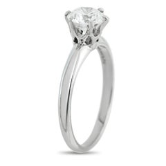 Tiffany & Co. Platinum 0.65ct Diamond Solitaire Ring