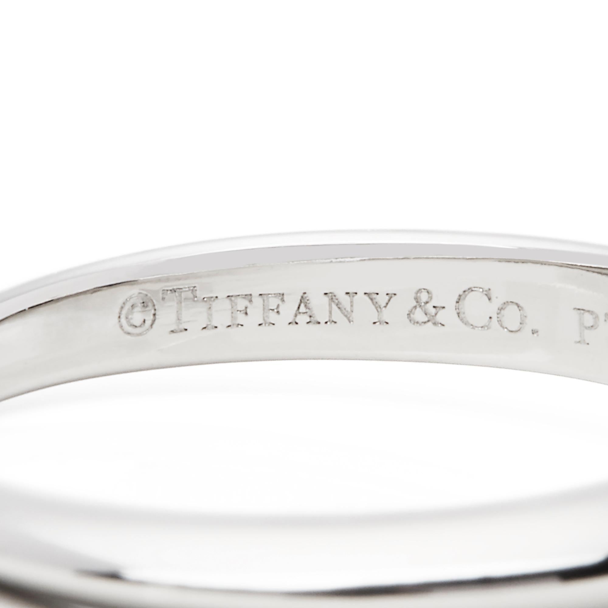 Women's Tiffany & Co. Platinum 0.76 Carat F VS1 Solitaire Diamond Engagement Ring