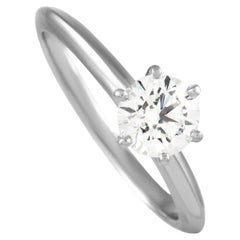 Tiffany & Co. Platinum 0.83 Ct Diamond Engagement Ring