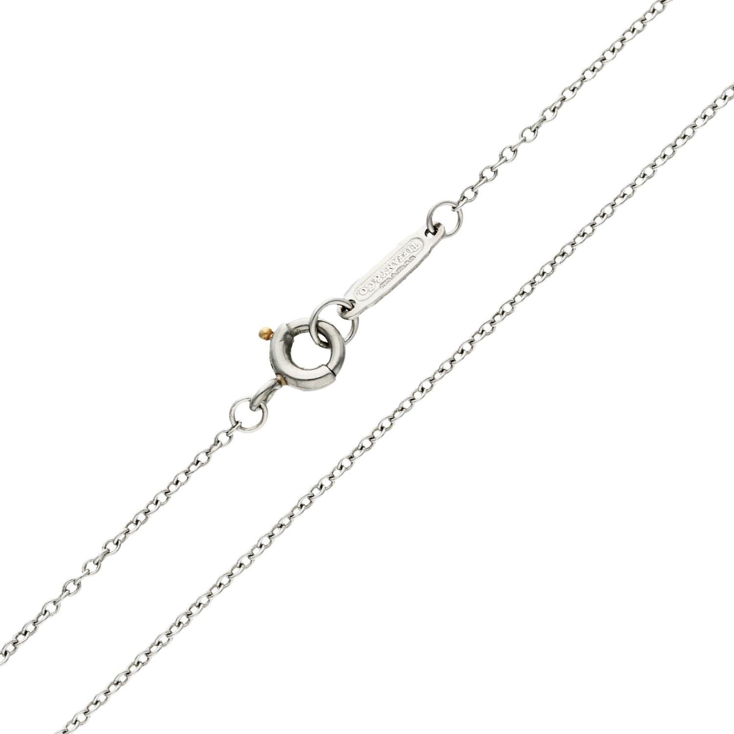 Tiffany & Co Platin 0,85ct Diamant-Ohrring & Halskette Schmuck-Set  im Angebot 1