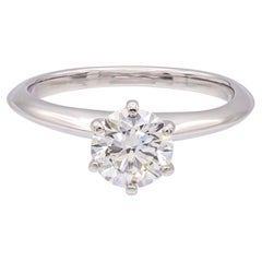 Tiffany & Co. Platinum 0.92ct I-VS1 Round Diamond Solitaire Engagement Ring