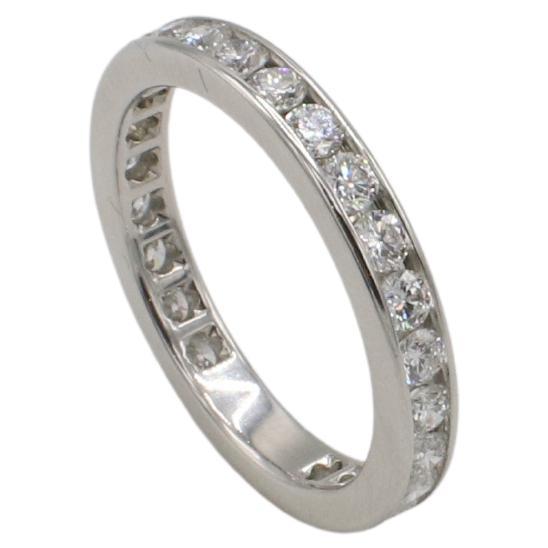 Tiffany & Co. Platino 1,00 Quilate Natural  Alianza Eternidad Diamante