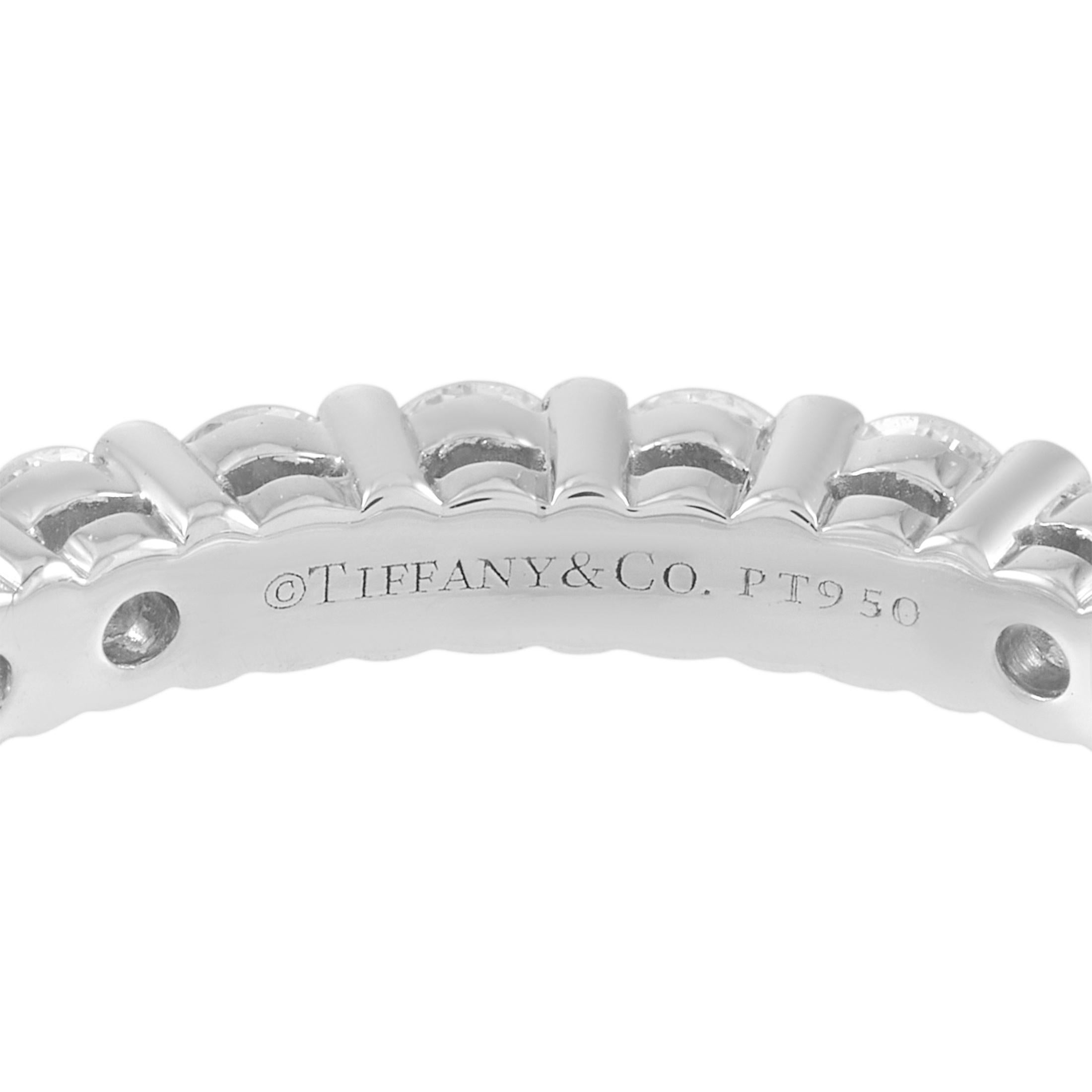 Women's Tiffany & Co. Platinum 1.00 Carat Diamond Eternity Band Ring