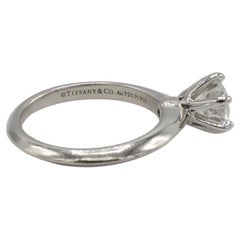 Tiffany & Co. Platinum 1.01 Carat F VVS2 Round Natural Solitaire Engagement Ring
