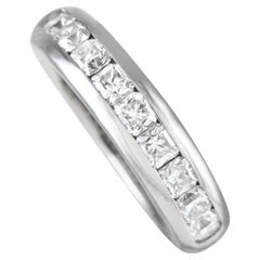 Tiffany & Co. Platinum 1.08ct Lucida Diamond Half-Eternity Ring