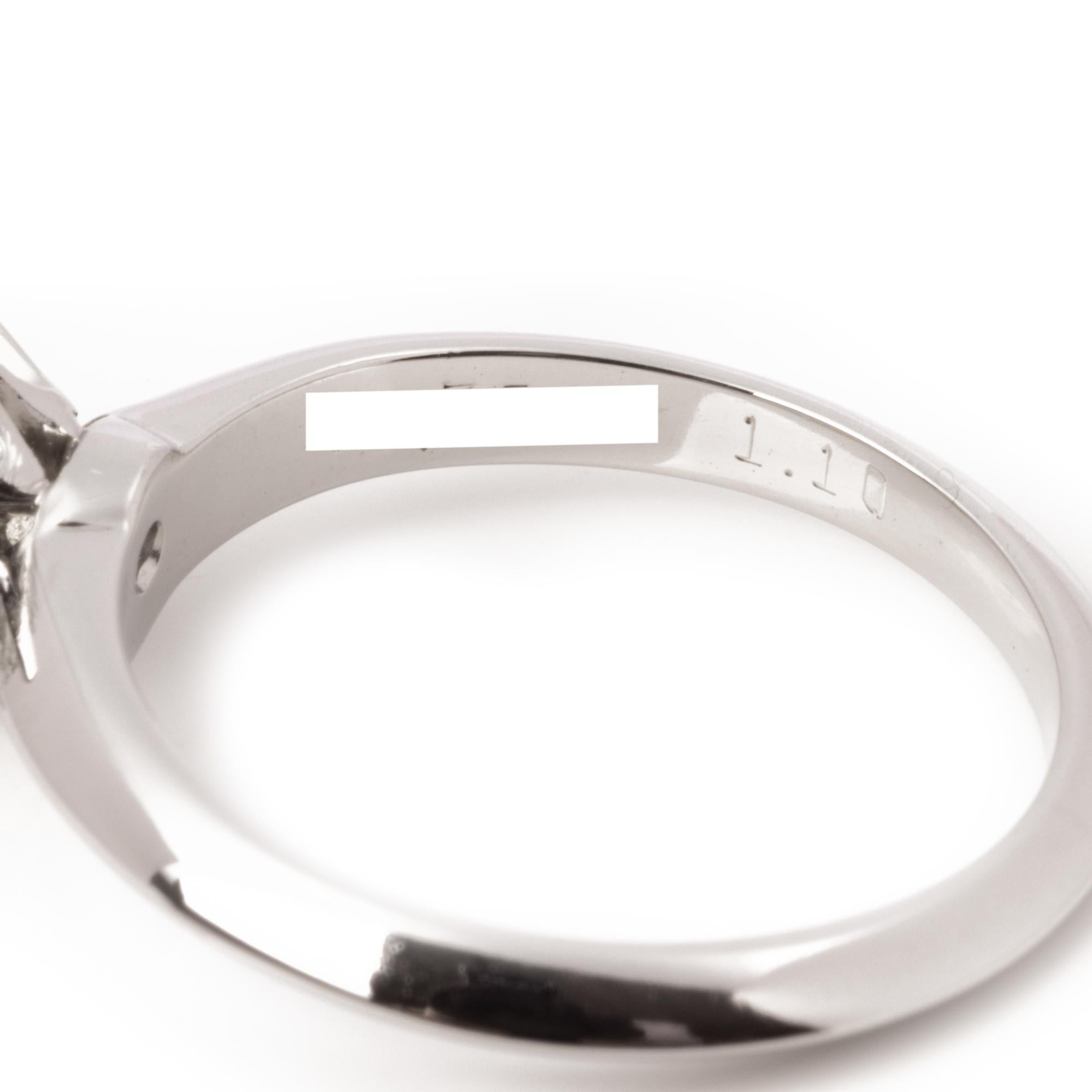 Women's Tiffany & Co. Platinum 1.1ct Diamond Solitaire Ring