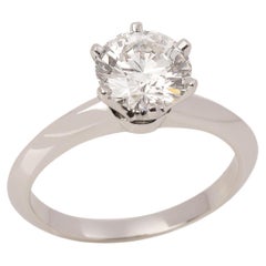 Tiffany & Co. Platinum 1.1ct Diamond Solitaire Ring