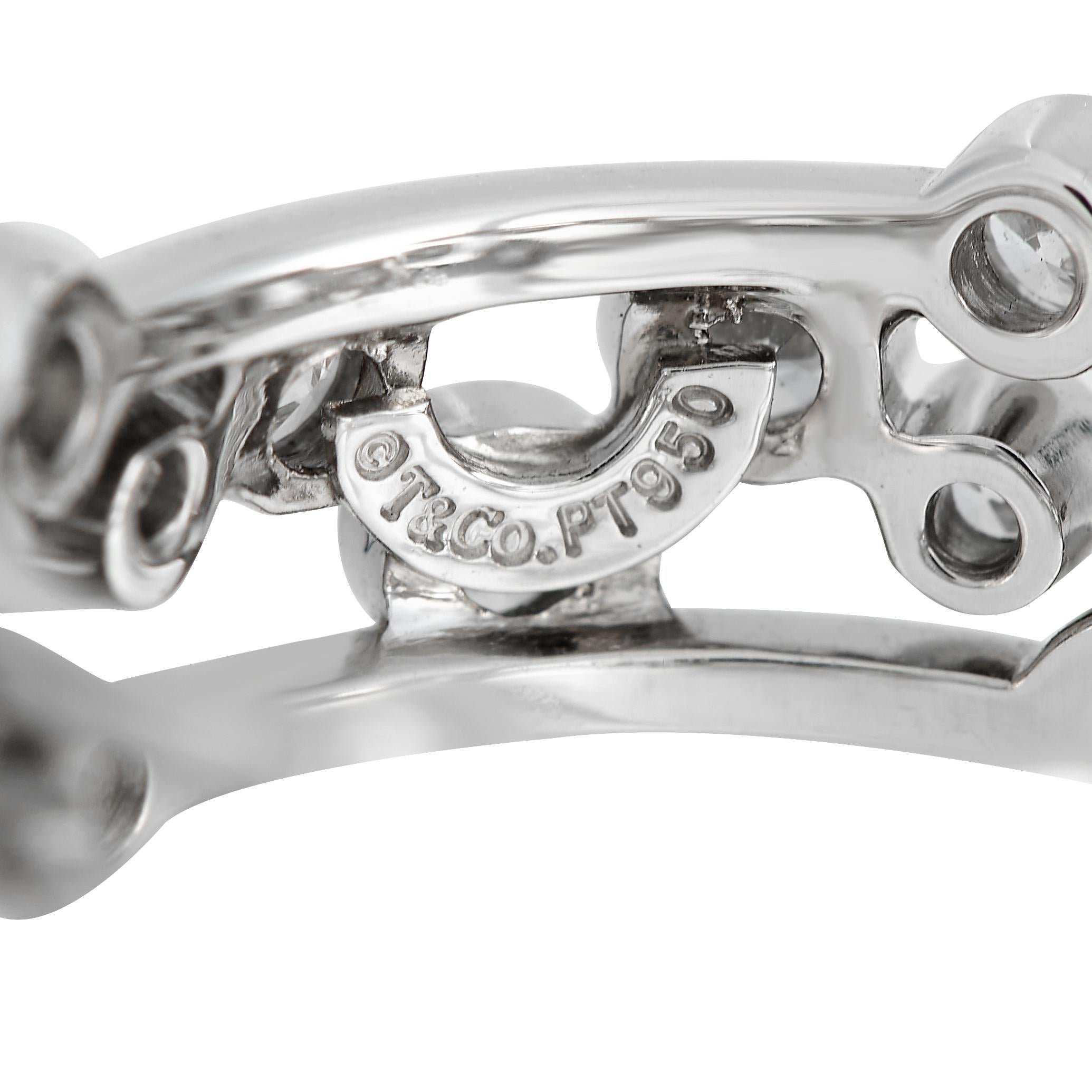 Tiffany & Co. Platin 1,20 ct Diamant Blase Ring TI25-012424 im Zustand „Hervorragend“ in Southampton, PA