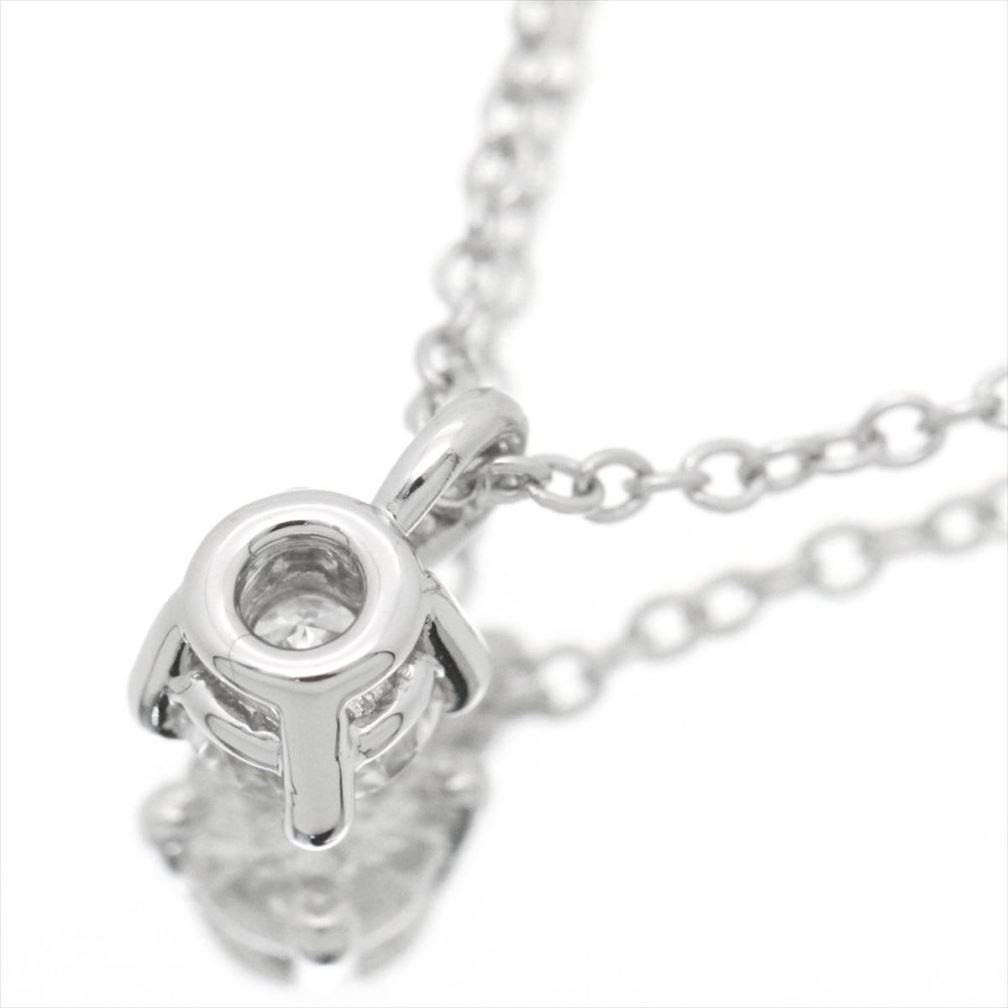 TIFFANY & Co. Platin .12 Karat Solitär Diamant-Anhänger-Halskette im Zustand „Hervorragend“ im Angebot in Los Angeles, CA