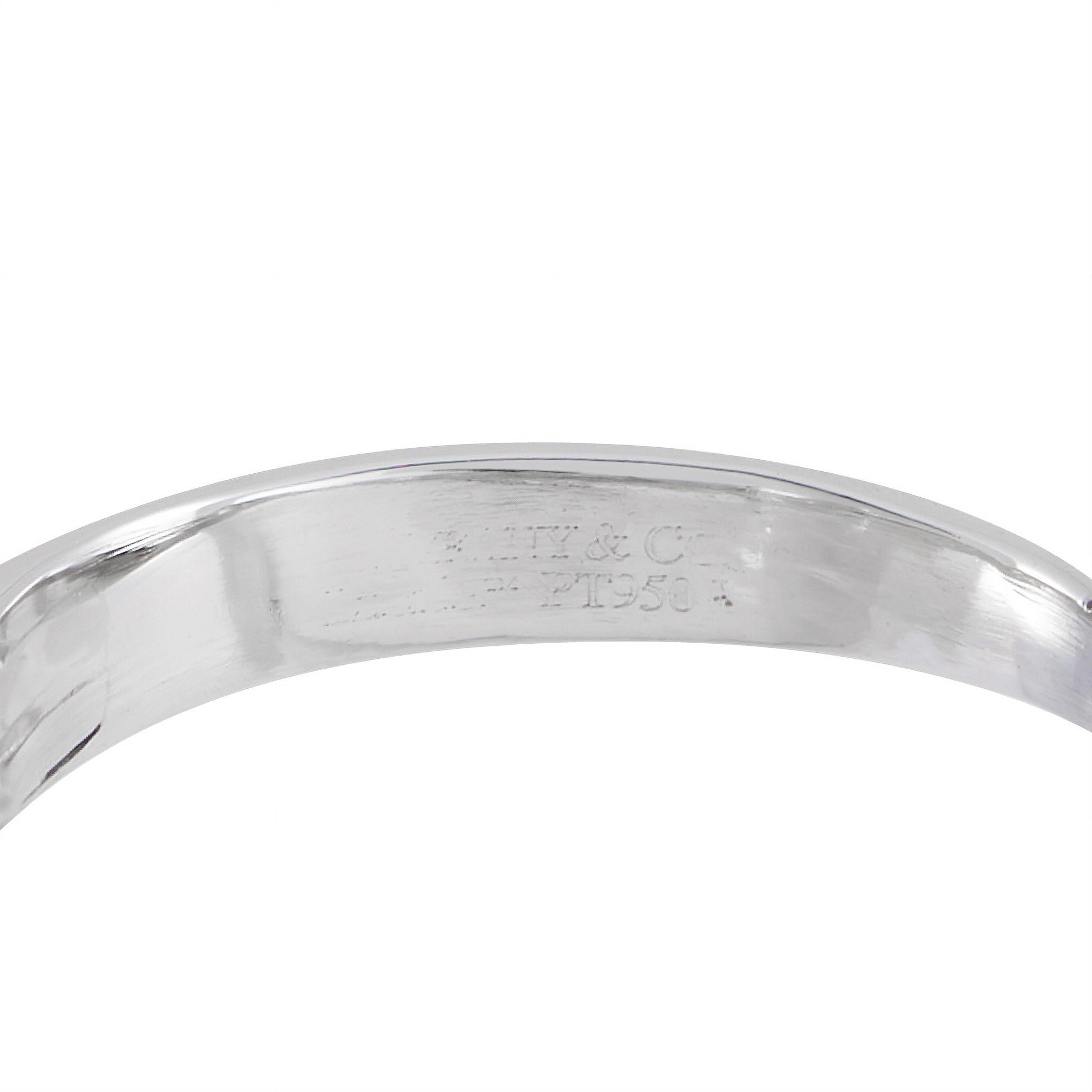 Tiffany & Co. Anillo Solitario de Platino con Diamante Lucida de 1,31ct en Excelente estado para la venta en Southampton, PA