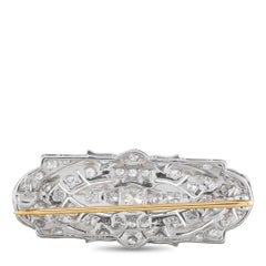 Tiffany & Co. Platinum 1.50ct Diamond Art Deco Brooch TI02-070226